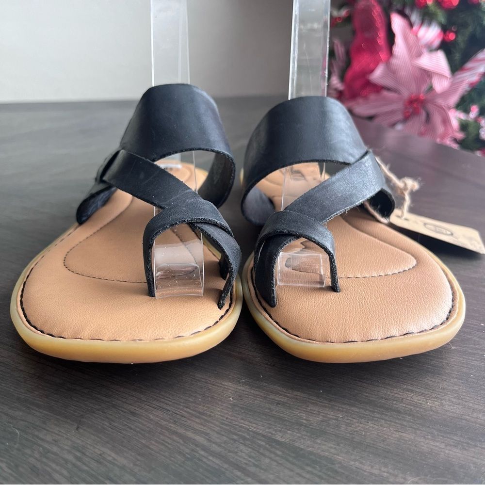 BORN Veda Comfort Strappy Sandal in Black Leather Size 7 NEW - Picture 7 of 14